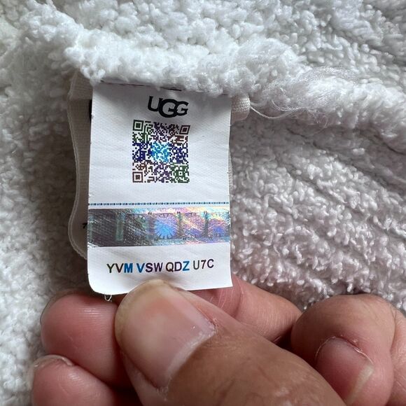 Ugg Phoebe Wrap Cardigan White Womens Sz Small Sweater Knit Draped Cardigan Soft - Picture 10 of 13